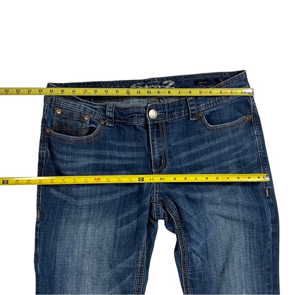 Seven7 Luxe Jeans Size 18 Bootcut Dark Blue Denim - Picture 5 of 7